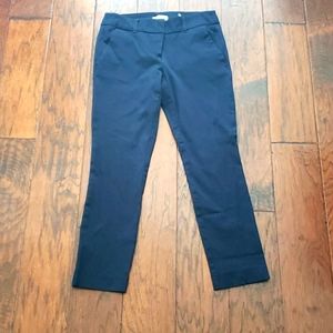 Loft Petite Navy Blue Skinny Ankle Pants